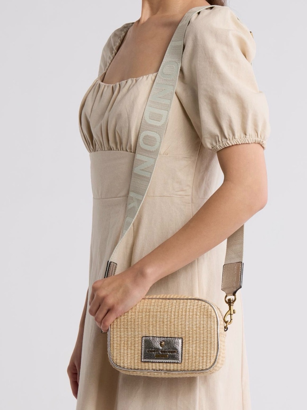 KURT GEIGER WOVEN CROSSBODY BAG